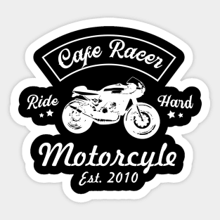 Motorcycle Caferacer Est 2010 Black Sticker